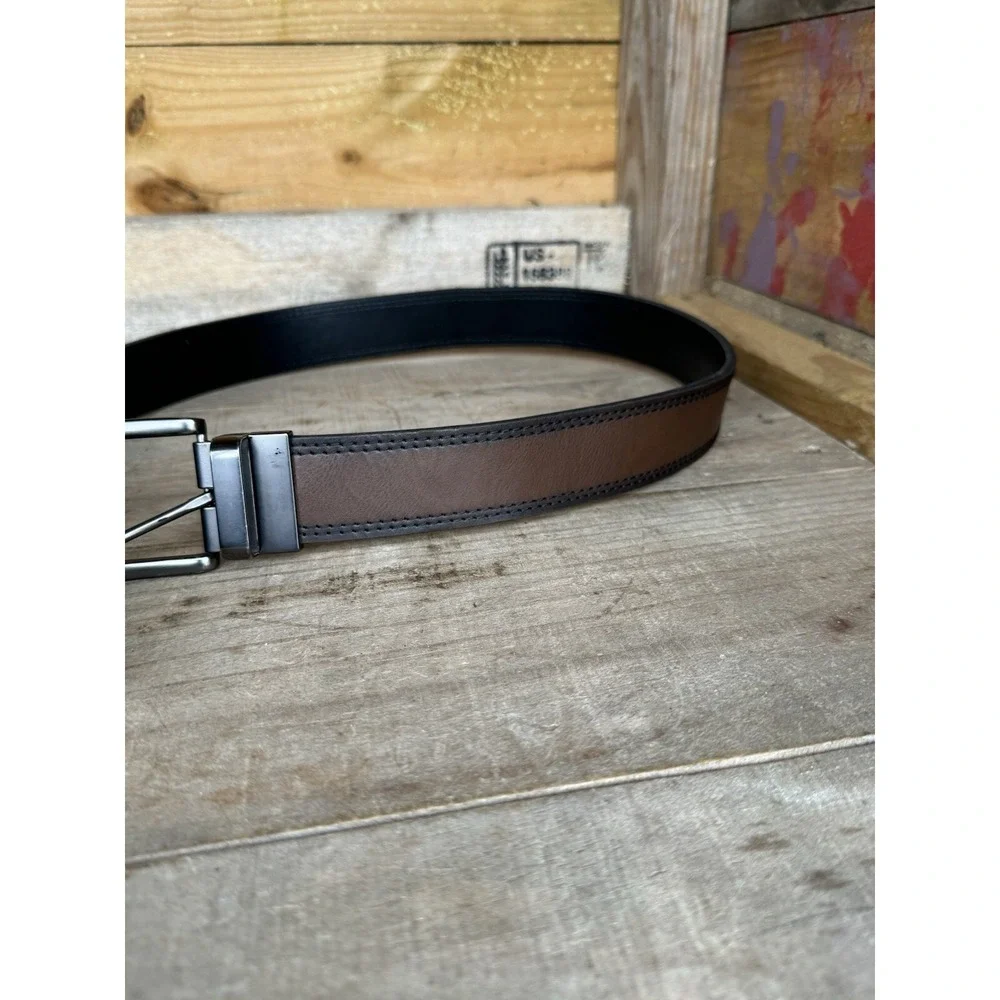 Mens Genuine Leather‎ Belt Reversible 32/30